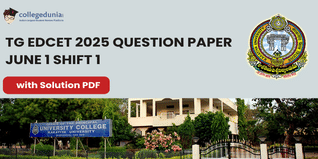 TS EDCET 2025 June 1 Shift 1 Question Paper with Solution PDF : Available Here